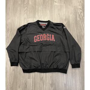 Georgia Bulldogs Franchise Club Pullover 3XL Black UGA University Windbreaker